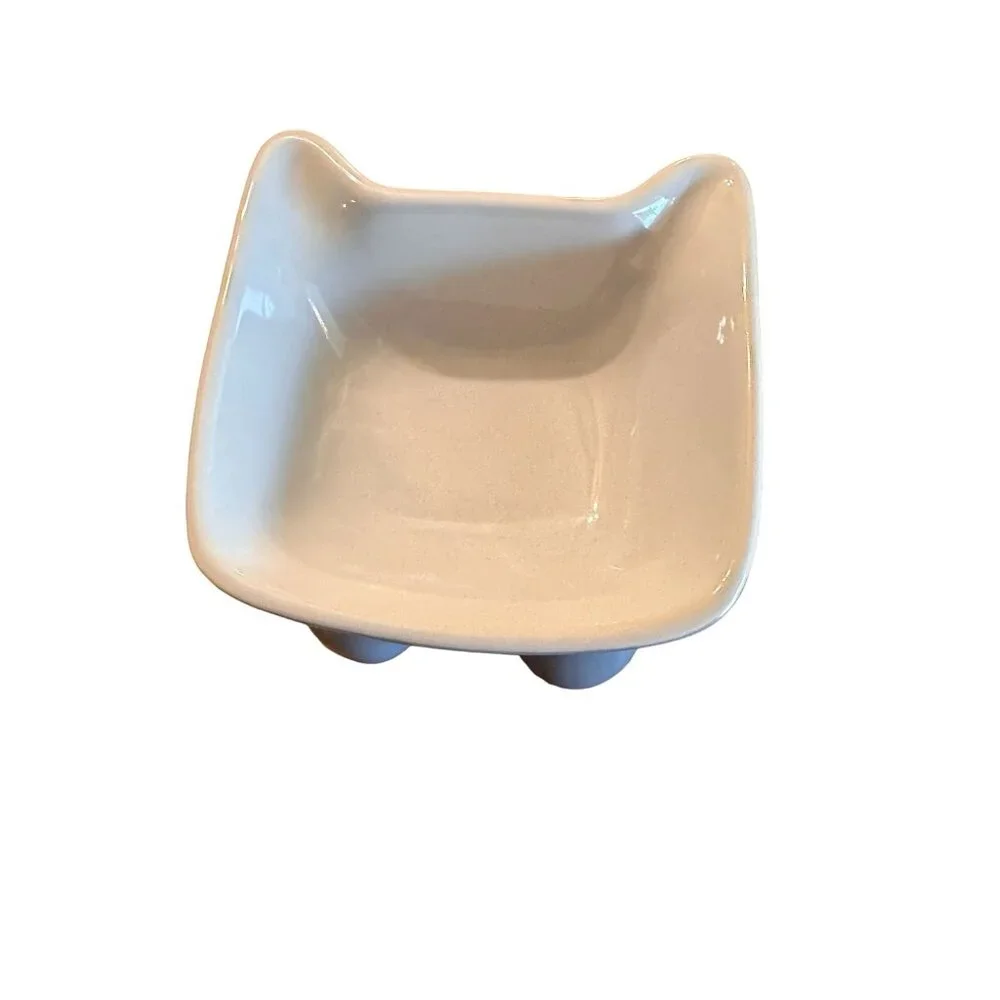 Cat-Shaped Ceramic Cat Food Dish Cute & Quirky Design Perfect For Cat Lovers 4